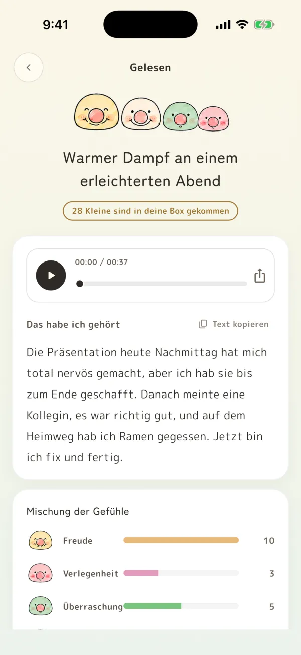 Die gelesenen Gefühle